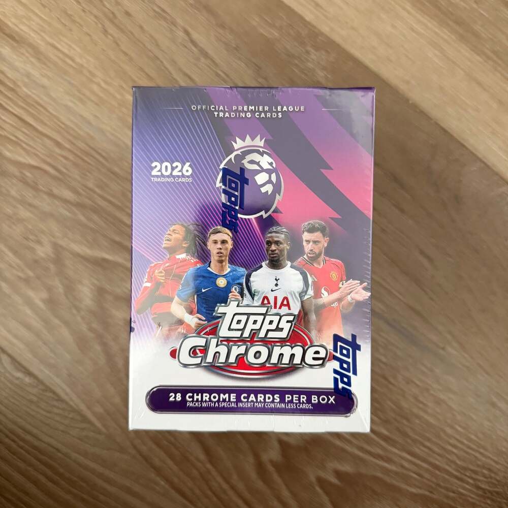 2026 Topps Premier League Chrome Factory Sealed Value Box-on Hand